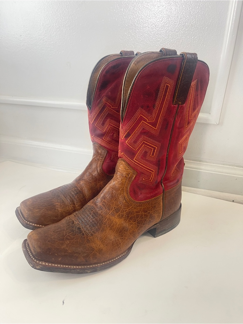 Cody James Weldon Cowboy Boots Red Brown Mens Size 8.5D Western - Picture 2 of 9